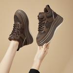 Кеды, скейтборд обувь женская высокая Daphne, черный - фото 14