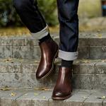 Devanro Черные мужские ботинки на шнуровке Coffee, цвет Coffee - фото 5