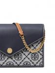 Tory Burch мини-сумка с монограммой T Monogram, синий - фото 4