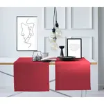 Дорожка на стол Arizona, Uni-Basic в льняной текстуре Apelt, красный - фото 2