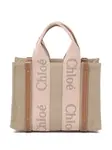 Сумка-тоут с логотипом CHLOÉ, нейтральный - фото