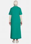 Платье из джерси TYPE PATTERN PLAIN Modanisa, зеленый - фото 3