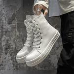 Dounkol Мужские ботинки Martin черно-белые, цвет White - фото 3