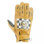 Защитные перчатки Helstons Logo leather, желтый - фото
