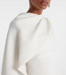 Свадебное платье Edith с драпировкой из крепа миди Roksanda, слоновая кость - фото 4