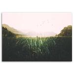 Фрески Feeby Gras Vögel Berg Grün, зеленый - фото 3