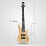 Бас-гитара Glarry GIB полных размеров, 6 струн, с хамбакерами - фото 3