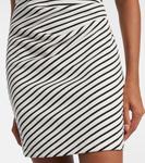 Мини-платье Lanier в полоску Veronica Beard, Dove/Black - фото 5