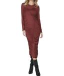 Сетчатое платье цвета вина NU Denmark, цвет wine - фото