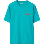 Футболка с принтом Burberry, синий - фото