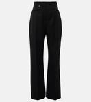 Брюки Sauge wool flared Jacquemus, Black - фото