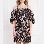 Льняное платье Dkny, бежевый - фото