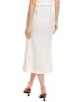 Юбка миди из льна Enza Costa Bias, белый - фото 2