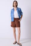 Шорты Street One Studio Shorts, Braun/Cognac - фото 2