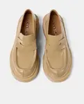 Кожаные лоферы унисекс Vamonos на платформе camperlab, бежевый - фото 4