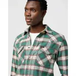 Рубашка с длинным рукавом Wrangler Western Regular Fit, зеленый - фото 6
