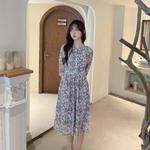 Женское платье с длинным рукавом MOPB, цветочный принт - фото 7