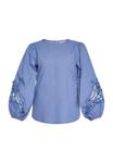 Блуза usha, синий - фото
