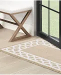 Ковровая дорожка Christine Trellis Border Tufted Runner Rug, 76 см x 366 см Jean Pierre New York, белый/бежевый - фото 7