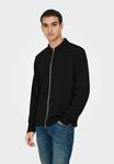 Толстовка Only & Sons Zip-up sweatshirt, Jet Black/Black - фото 5