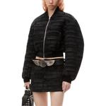 Куртка-бомбер на молнии с вышитым логотипом Alexander Wang, черный - фото 3