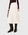 Длинная трикотажная юбка Maje, белый - фото 2