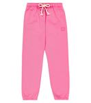 Хлопковые спортивные штаны Mini Frack Face Acne Studios, розовый - фото