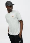 Футболка Maison Kitsuné FOX HEAD REGULAR TEE, Light Grey Melange/Light Grey - фото 7