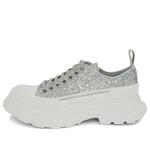 Кроссовки tread slick glitter low sneaker 'silver' Alexander Mcqueen, серебряный - фото