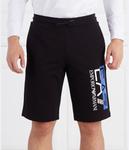 Шорты Ea7 Regular Fit, черный / синий / белый - фото