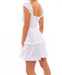 Мини-платье Love Note с рюшами в белом цвете LE LIS - фото 3