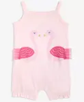 Детский комбинезон для девочек с принтом фламинго First Impressions, розовый - фото