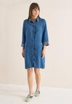 CECIL Рубашка-платье в синем дениме - фото 4