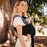 Слинг-переноска Moby easy-wrap в цвете charcoal/black Moby Wrap - фото 9
