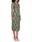 Платье-миди с принтом Wyatt Ramy Brook, зеленый - фото 2