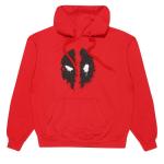 Толстовка с капюшоном Deadpool Mask Splatter, красный - фото