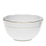 Herend Golden Edge Белая круглая миска, белый - фото 2