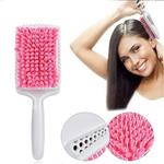 Расческа с щетиной из микрофибры - розовая., Hedo - фото 5