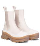 Кожаные челси Stella McCartney, Cream-Black - фото