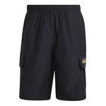 Шорты оригинальные гиперреалистичные шорты-карго Adidas, черный - фото