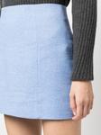 Patou мини-юбка из смесового льна, синий - фото 5