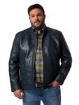Кожаная куртка Men Plus, цвет navy blau - фото 3