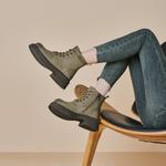 Ботинки Martin Boot женские Gemeiq, хаки - фото 10