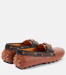 Туфли-лодочки Gommino Bubble из кожи Tod's, Cuoio Sc + Nero - фото 2