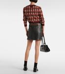 Кожаная мини-юбка Prada, Nero - фото 3