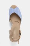 Сандалии Chambray High Wedge Espadrille Tommy Hilfiger, синий - фото 4