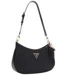 Сумка Guess хобо с брелком, черный - фото