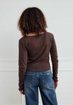 Топ Noella Long sleeved top, Chocolate/Brown - фото 2