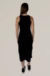 Платье без рукавов из хлопковой смеси черного цвета MOD REF - фото 3
