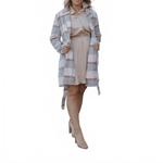 Ариан Мини-платье с длинными рукавами в бежевом SHE + SKY - фото 4